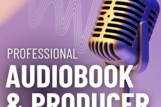 record male american, british acx and audible audiobook, ads and commercial