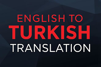 manually translate english to turkish and turkish to english