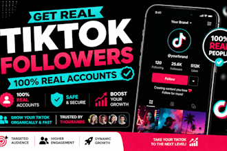 grow grow your tiktok account with real followers