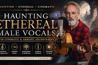 record haunting ethereal male vocals for cinematic and ambient soundtracks