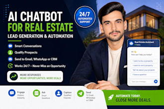 build ai chatbot for real estate lead generation and automation