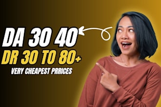 increase perfect high authority seo da 30 or dr 30 80