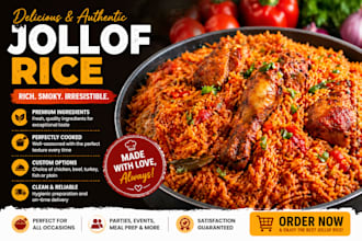 cook delicious jollof rice for your event