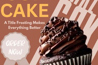 create professional bakery and cupcake using canva