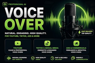 create realistic ai voice overs for social media