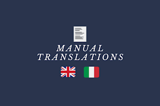 translate short texts from english to italian and vice versa
