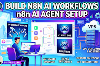 build n8n ai workflows n8n ai agent setup openclaw ai clawdbot moltbot on vps