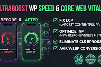 wordpress speed and improve core web vitals lcp inp