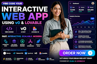 vibe code your interactive web app using v0 and lovable