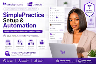 build your healthcare website setup cliniko, jane app charm simplepractice vcita