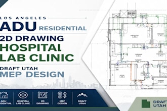 los angeles adu residential 2d drawing hospital lab clinic draft utah mep design