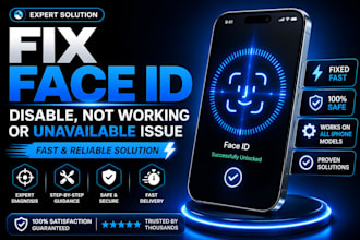fix face id disable, not working or unavailable issue fast on your phone