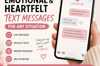 write emotional and heartfelt text messages for any situation