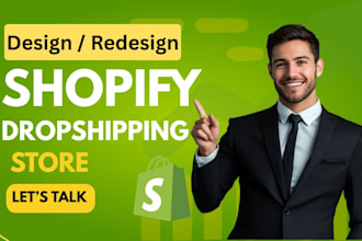 design and redesign shopify store