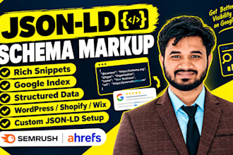 setup json ld schema markup for google rich snippets