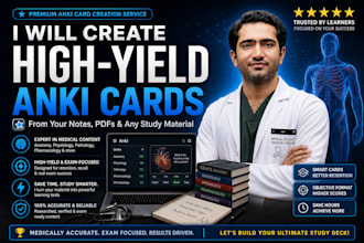 create custom anki flashcard decks from your notes, PDF, or textbook