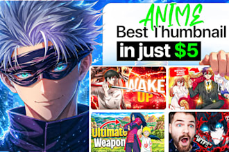 make anime or manhwa thumbnails that attract viewers