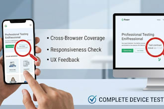 perform professional manual testing and UI UX audit for your website