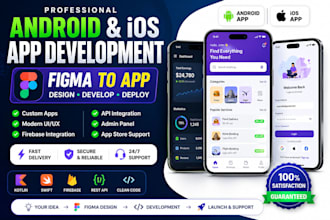 develop custom android and ios app