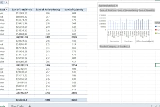 create logistics data, excel analysis, payments tracking