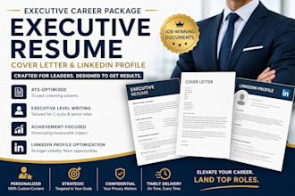 craft a job winning executive resume cover letter and linkedin profile opt