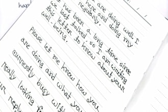 provide anything with my neat and beautiful handwriting