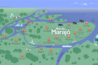 design an illustrated map