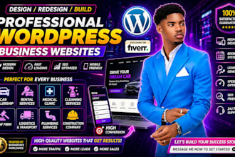 build wordpress car rental medical lawfirm construction website design redesign