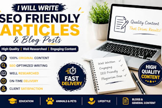 write professional SEO blog content and articles
