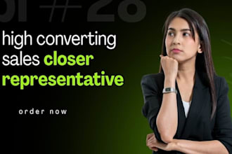 do sales closer telemarketing salespeson sales agent with virtual assistant