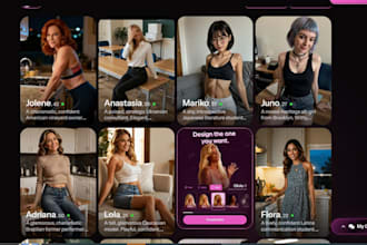 develop ai nsfw website, ai video website, ai girlfriend website, image generate