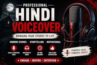 do engaging hindi voiceover for content and videos