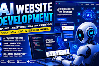 do ai software, ai website development, chatbot, as full stack web developer