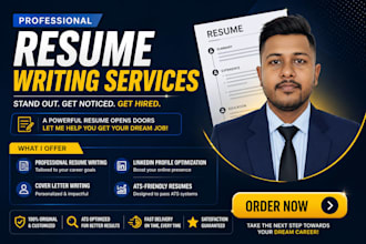 write a professional ats friendly resume and cover letter