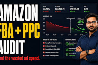 audit your amazon fba account, ppc campaigns and product listings
