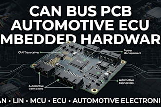 design can bus pcb, automotive ecu and embedded hardware