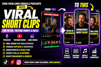 create a viral shorts clips with advance animation