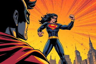draw comic book illustration graphic
