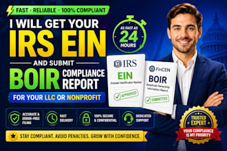 get your irs ein and submit boir compliance report for your llc or nonprofit