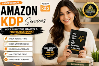 do editing KDP book formatting, book publishing professionally on amazon KDP