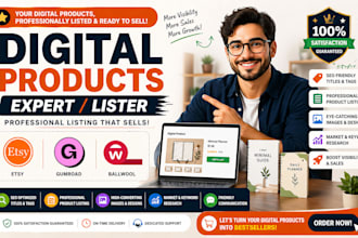 upload your digital products on etsy, gumroad and ballwool