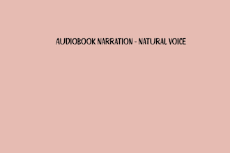 record a clear and natural audiobook narration