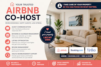 be your airbnb co host for guest communication
