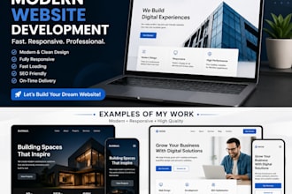 build a modern website for you