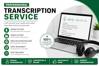do accurate audio and video transcription
