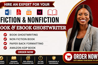 be your book ghostwriter, ghost book writer, ghostwriting, kdp ebook writer