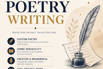 write evocative poetry or ghostwrite your poetry collection