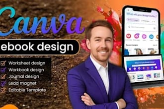 design professional canva ebook, workbook, lead magnet, and editable PDF layout