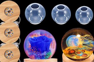 design 3d silicone mold for resin soap candle casting stl model