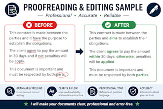 write or edit you documents in english
